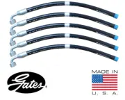 5 x Gates 8G-8FFORX90S 1/2" x 20" RE560254 Hydraulic Crimp Hose Fitting Assembly
