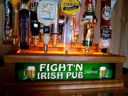 Lighted FIGHT'N IRISH 18 Tap handle display