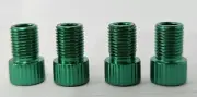 6 x Valve Adapter - Presta To Schrader Converter Road Bike/Cycle Pump - Green