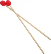 1 Pair Marimba Mallet with Wood Handle Wrapped Percussion Sticks for Xylophone Durable Drum Mallets for Home Studio Sound Quality