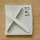 Monika Acrylic Nail File White 7" 100/180 USA 50pcs F528