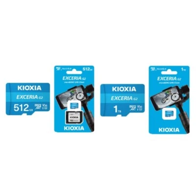 New KIOXIA EXCERIA 512GB 1TB MicroSD microSDHC microSDXC TF Card UHS-I U1 C10