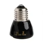 Heat Bulb No Harm Infrared Thermal E27 Socket Reptile Heat Bulb Black