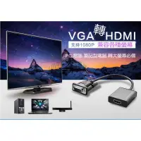 在飛比找蝦皮購物優惠-【全新】VGA to HDMI Adapter with a