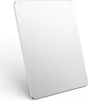 Hard Silver Metal Aluminum Mouse Pad Mat Smooth Magic Ultra Thin Double Side Mouse Mat Waterproof Fast and Accurate Control for Gaming and Office(Small 9.05X7.08 Inch)