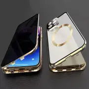 Privacy Case for iPhone 16 15 14 13 12 11 Pro Max Magsafe Case 360 Protection Sh