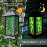 Peacock LED Decoration Lights Tabletop Lamp Yard Patio Decor Lights Waterproof