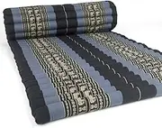 Mango Trees Jumbo Size 100% Kapok Thai Roll Up Mat Fold Out Mattress Cushion Day Bed