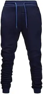 [WSLCN] Mens Sweatpants with Pockets, Tapered Joggers Pants Workout Running Gym Sweat Pants