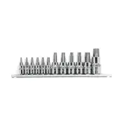 12 Pcs of Chicane Tamper Proof Torx Bits Socket Set - Chrome Vanadium Steel