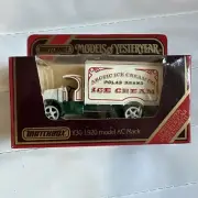 Matchbox Yesteryear Y30-1 1920 AC Mack Truck "Artic Ice Cream" Vintage Rare