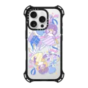 iPhone 16 Pro Bounce Case MagSafe Compatible violet flower