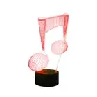 New Music Note 3D LED Night Lights Lamp Multi-Color Acrylic Visual Home Decor A
