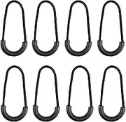 Nylon U Shape Heavy Duty Zipper Pulls - Black Cord Tags and Light Extension Replacement Straps for Backpack, Luggage, Jacket, Purse, Handbag, Traveling Cases - 20 Pieces