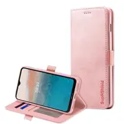 For Nokia C21 Plus SupRShield Wallet Leather Card Holder Flip Shockproof Magnetic Case Cover (Rose Gold)