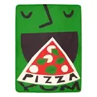 Vintage Style Yum Pizza Retro Fast Food Ultra-Soft Micro Fleece Blanket