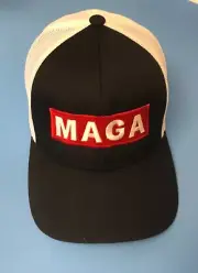 MAGA Embroidered Trucker Hat Black Color