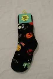 Oooh Yeah Socks Unisex Youth Lost In Space Crew Socks JM4 Black One Size NWT
