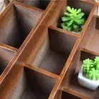 9 Cubes Wooden Display Unit Cabinet Desktop Wooden Storage Shelf Organizer