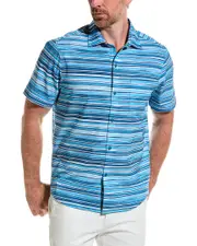 Tommy Bahama Bahama Coast Ripple Tides Shirt Blue