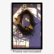 Pixel Art Poster - Noteworthy Nest (8 Bit Psychedelic Trippy Video Game Print)