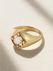[Suzanne Kalan] Suzanne Kalan - 18-karat Gold Diamond Pinky Ring - 5 5 Gold