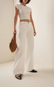 [SLVRLAKE] Mica Mid-Rise Wide-Leg Jeans
