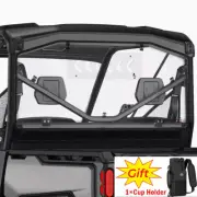 UTV Rear Vented Windshield Window for Can Am Defender HD5 HD8 HD10 MAX 2016-24