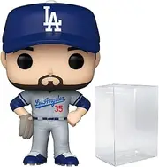 POP MLB: Dodgers - Cody Bellinger (Road Uniform) Funko Vinyl Figure (Bundled with Compatible Box Protector Case), Multicolor, 3.75 inches