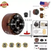 Durable 4" Wood Lathe Chuck Set with Stainless Steel, Keyed Design, and Adapters