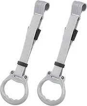 Kisangel 2Pcs Pull Up Rings for Playpen Adjustable Walking Assistant Handle Ergonomic Grip Soft Playpen Parts for Learning to Stand and Playtime Activities