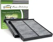 Fun-Driving FD J6X Cabin Air Filter for Mazda with Activated Carbon Replacement for KD45-61-J6X and CF11811 2 Pack