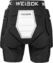 3D Protective Padded Shorts Butt Pad Shorts EVA Silicone Gear Guard for Snow ding Skating XL