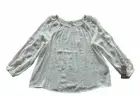 NWT Women’s Hope&Harlow Off White Peasant Top Balloon Sleeves ~ Size XL
