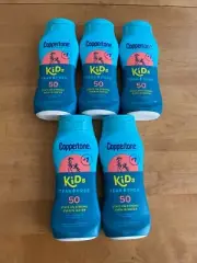5 Coppertone Kids Tear Free 50 Sunscreen Lotion 8oz