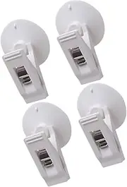BIUDECO 4pcs Auto Suction Clips Car Clip for Curtain Storage and Bag Holder White