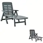 Folding Sun Lounger Lounge Bed Seating Furniture Plastic Multi Colours vidaXL