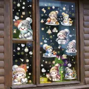 Static Window Clings for Christmas Winter Snowman Christmas Ball Clings latest
