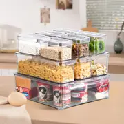 10pc Food Storage Containers Set, Kitchen Pantry Organiser