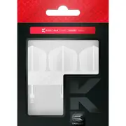 3pc Target K-Flex Durable Moulded Stable Dart Flight & Shaft No.2 Short Clear