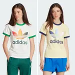 【豬豬老闆】ADIDAS OG CALI 大三葉草 漸層 復古風 休閒 修身 短T 女款 白IS0310 黃IR6036