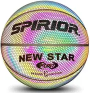 Basketball,Light Up Basketball | Rainbow Size 7 (29.5) Flash Basketball, Basket Ball for Night Games, Perfect