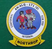 Northrop AN ALQ 171 ECM Pod Jet Fighter Plane Electronic Defense Sticker Decal
