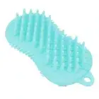 Body Bath Brush Soft Silicone Double Sided Exfoliates Dead Skin Promote Circ SLK