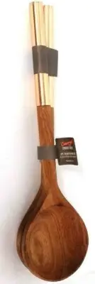 Cravings By Chrissy Teigen 2 Pc Acacia Wood & Metal Handle Salad Serving Set