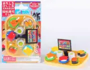 IWAKO SUSHI-GO-ROUND Japanese Puzzle Erasers Card Set FREE SHIP FROM JP