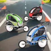 Foldable 3-Wheel Bike Trailer Lightweight Portable Child Bicycle Stroller