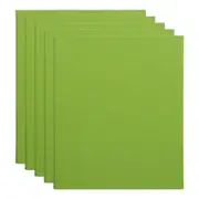 5x Marbig PE/Linen 2 D-Ring 25mm A4 Binder File Document Organiser Holder Lime