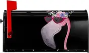 Hello Glasses Flamingo Magnetic Mailbox Covers,Post Box Cover Standard Size 21x18 Inches For Outdoor Garden Home Decor