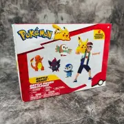 Pokémon Battle Figure Multi Pack Toy Set Launching Action Ash Pikachu Charmander